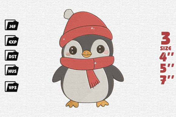Adorable Christmas Penguin Embroidery Review