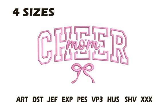 Cheer Mom Bow Embroidery Design Review