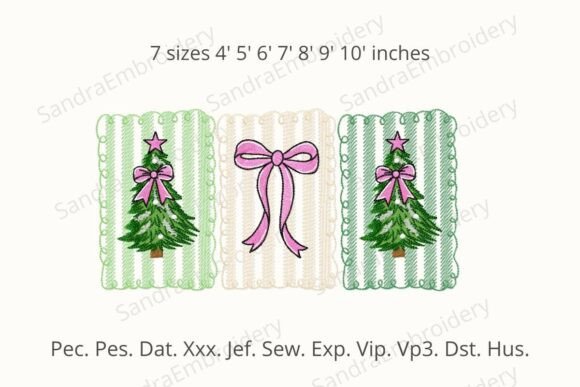 Coquette Christmas Tree Embroidery Design Review