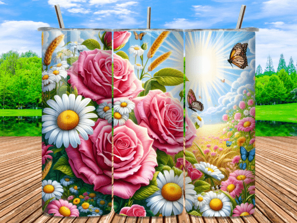 Flowers Faux Embroidery Tumbler Wrap Review