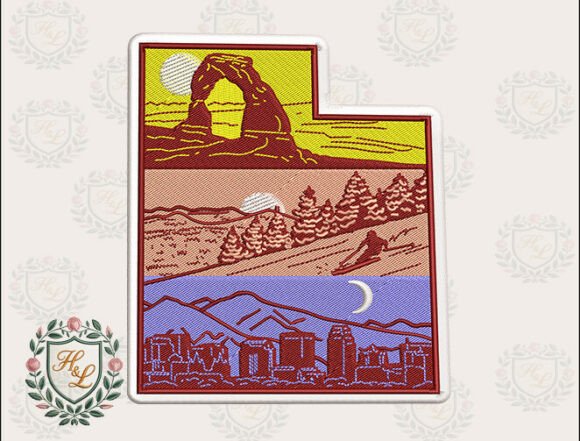 Layers of Utah Embroidery Files Review