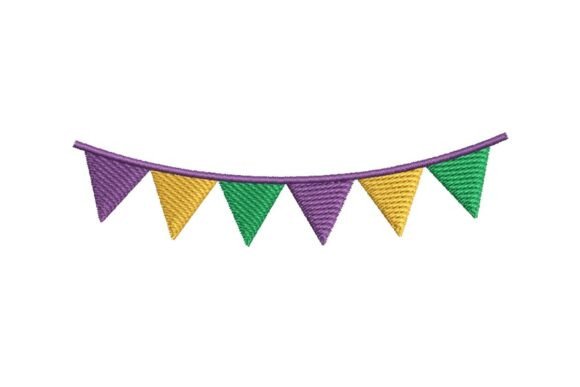Mardi Gras Bunting Embroidery Design Review