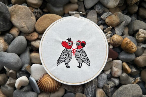 Pigeons in Love Embroidery Design Review