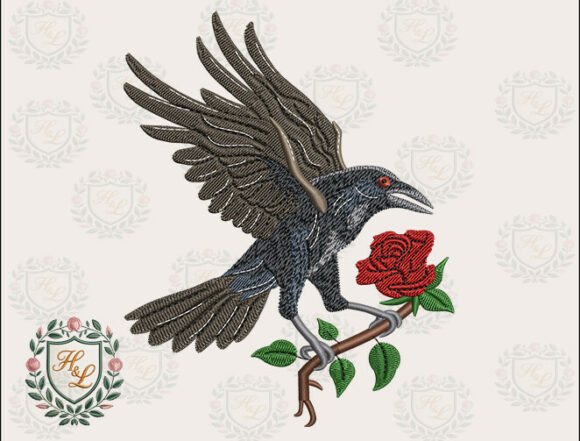 Rose Raven Gothic Embroidery Files Review