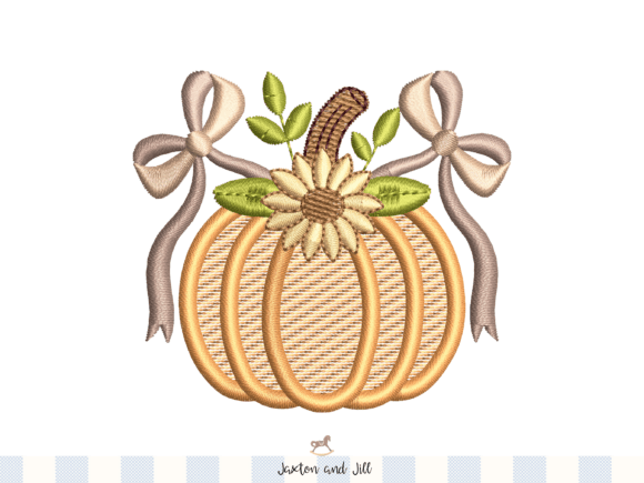 Rustic Pumpkin Bow Embroidery Design Review