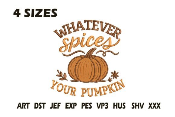 Spice Up Your Autumn Merch with This Embroidery Design