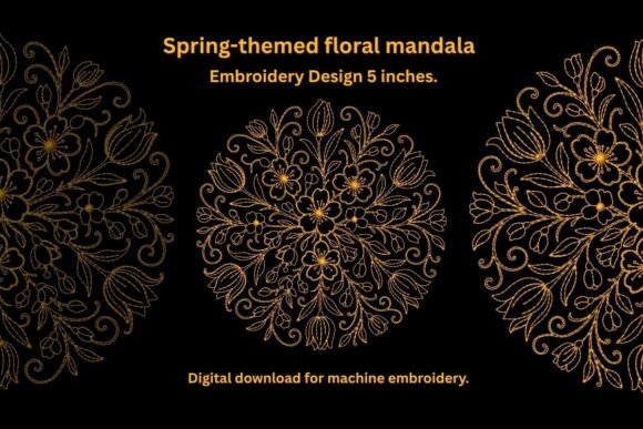 Spring-Themed Floral Mandala Embroidery Review