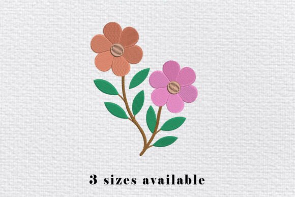Two Flowers Embroidery Design Review
